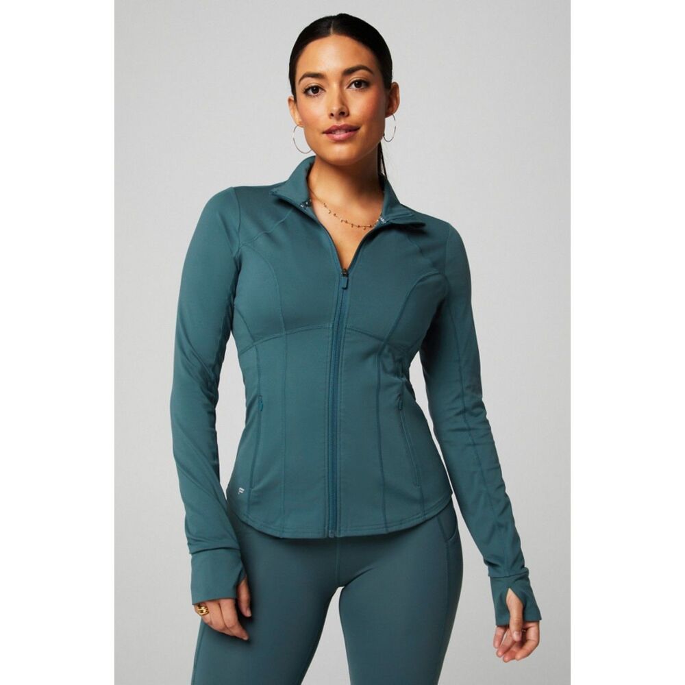 NWT - Fabletics Cold Weather Full-Zip Jacket Everpine Green Size S